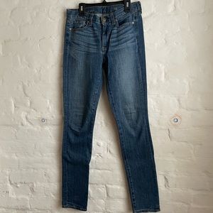 Loft high rise skinny blue Jean size 2.